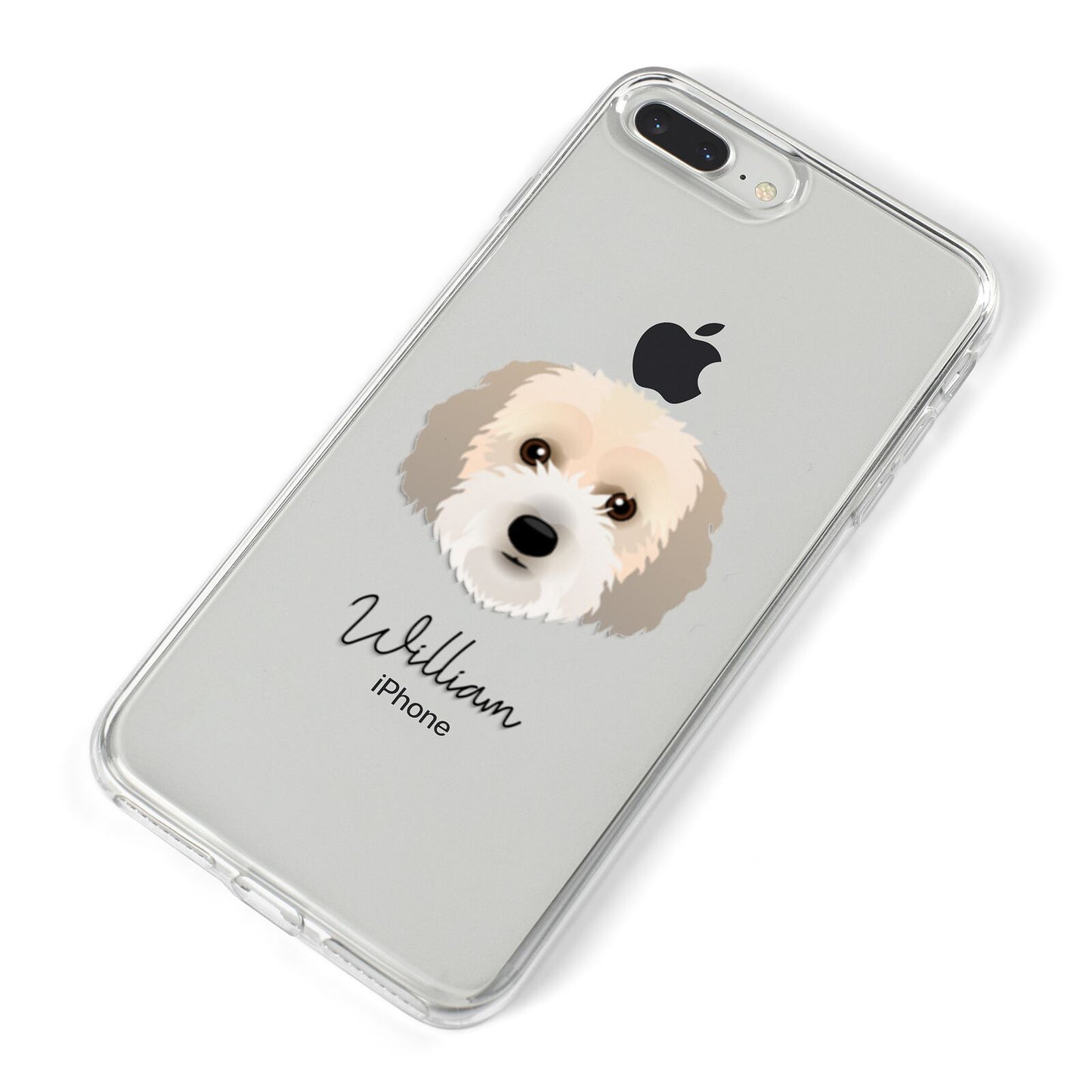 Cockachon Personalised iPhone 8 Plus Bumper Case on Silver iPhone Alternative Image