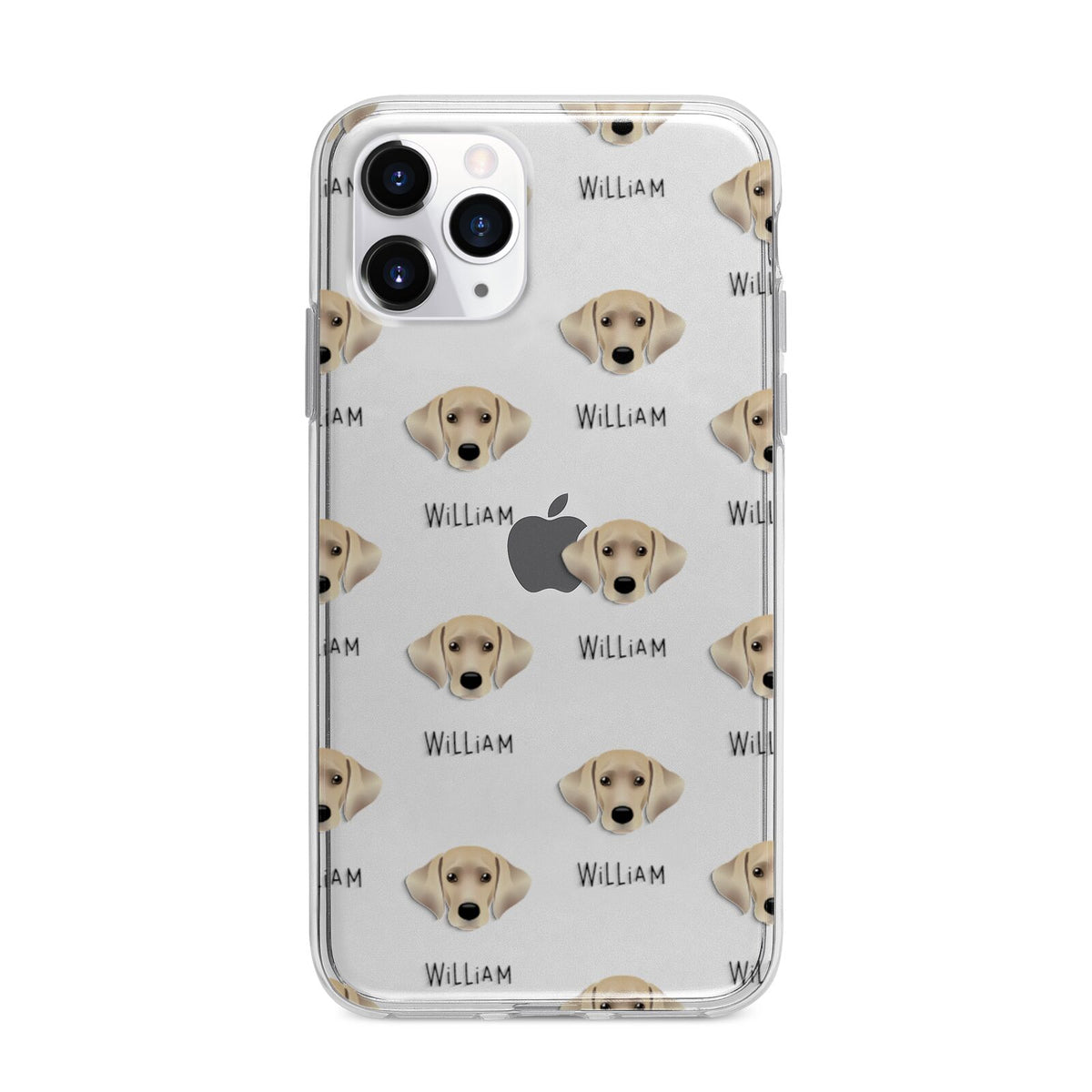 Cockador Icon with Name Apple iPhone 11 Pro in Silver with Bumper Case