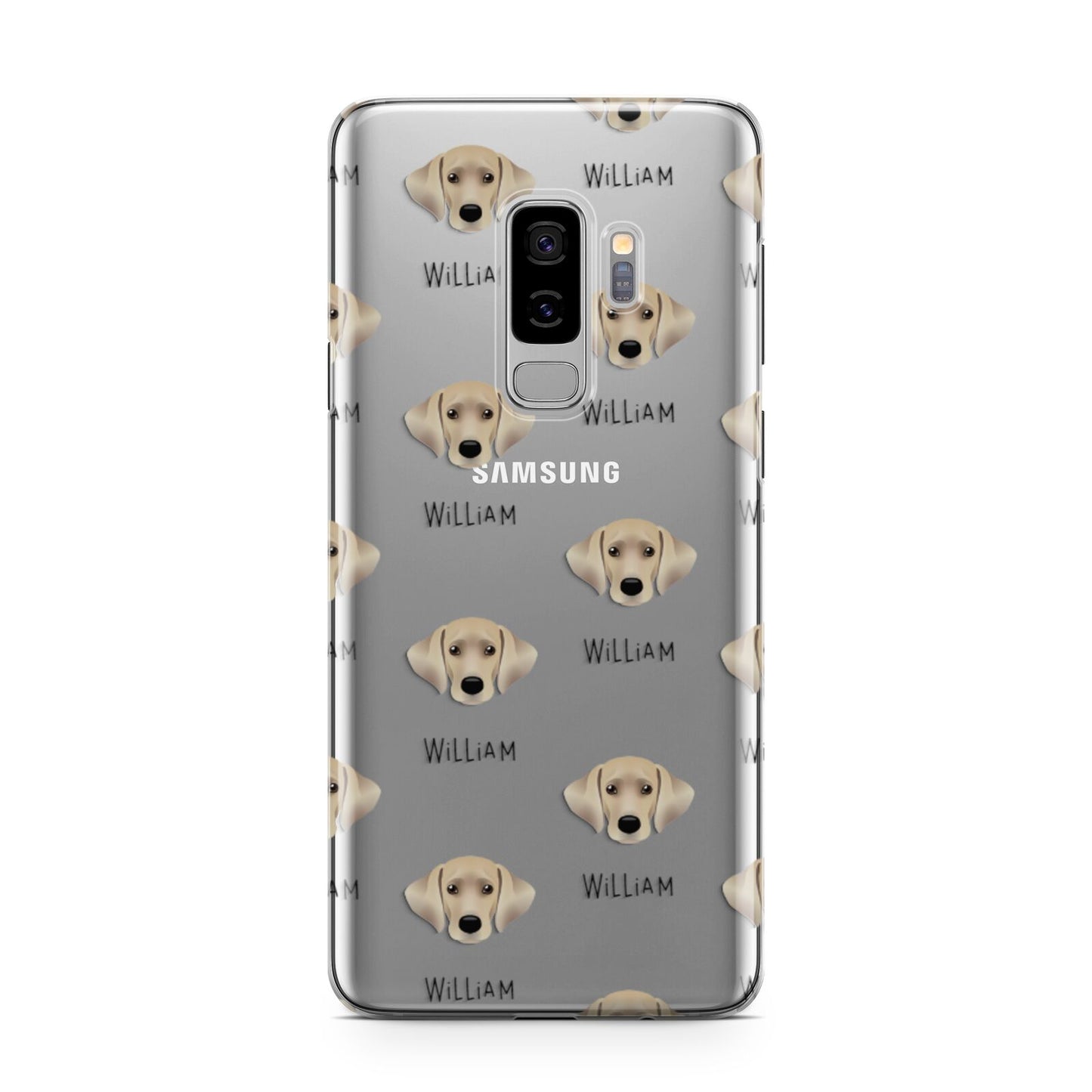 Cockador Icon with Name Samsung Galaxy S9 Plus Case on Silver phone