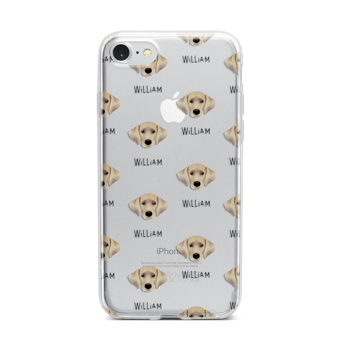 Cockador Icon with Name iPhone 7 Bumper Case on Silver iPhone