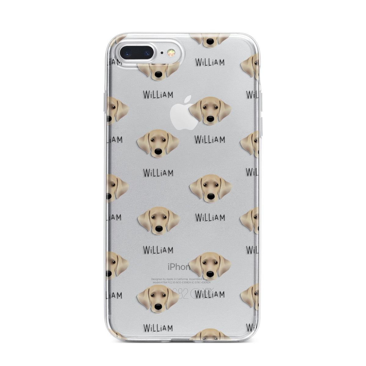 Cockador Icon with Name iPhone 7 Plus Bumper Case on Silver iPhone