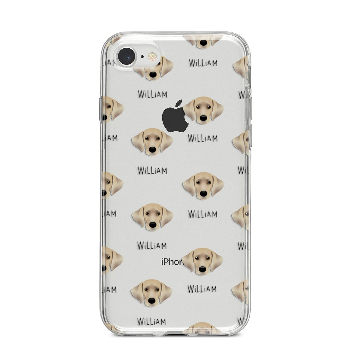 Cockador Icon with Name iPhone 8 Bumper Case on Silver iPhone