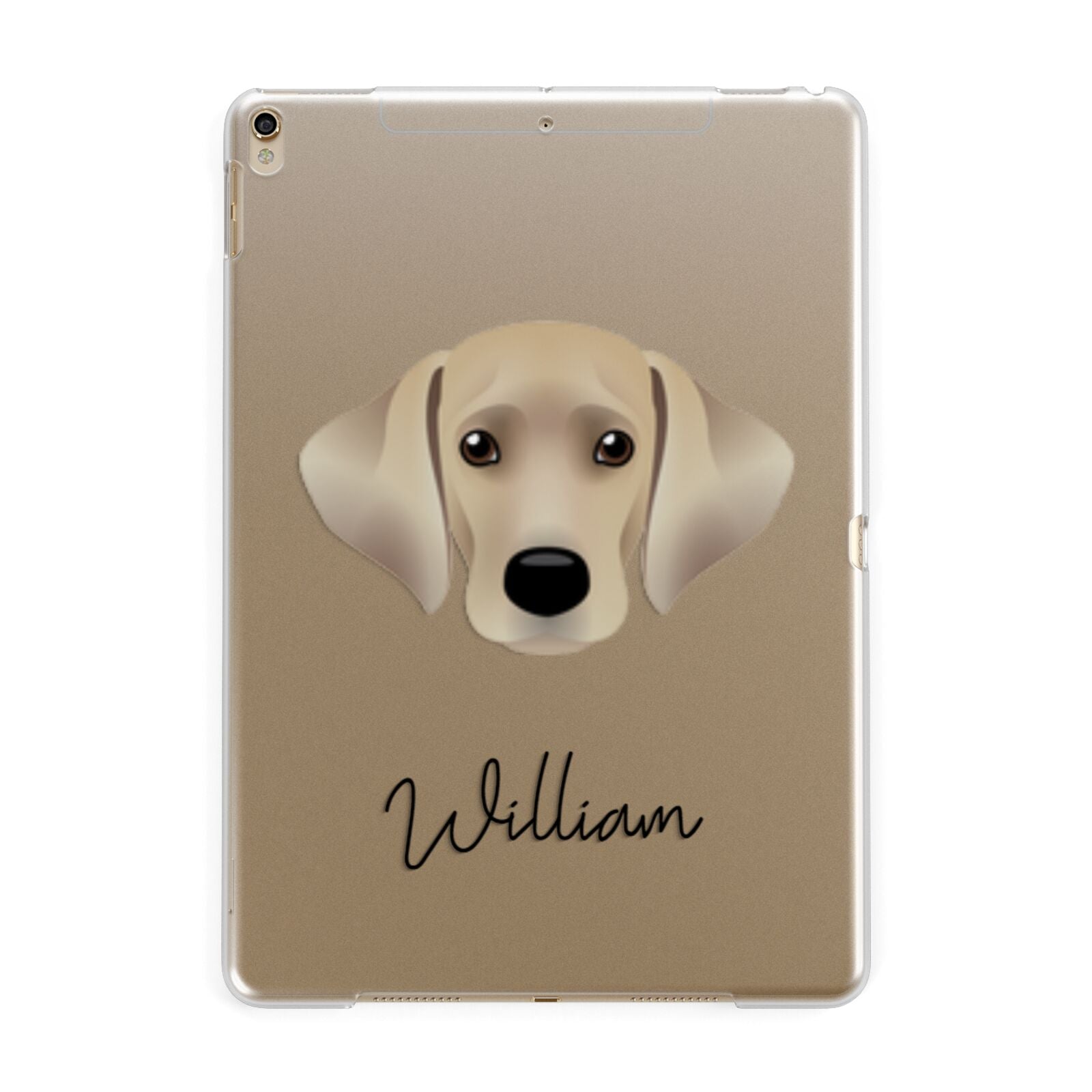 Cockador Personalised Apple iPad Gold Case