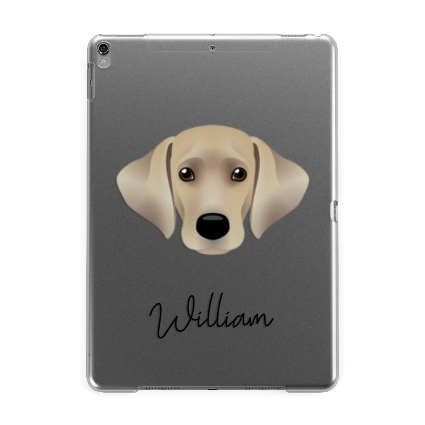 Cockador Personalised Apple iPad Grey Case