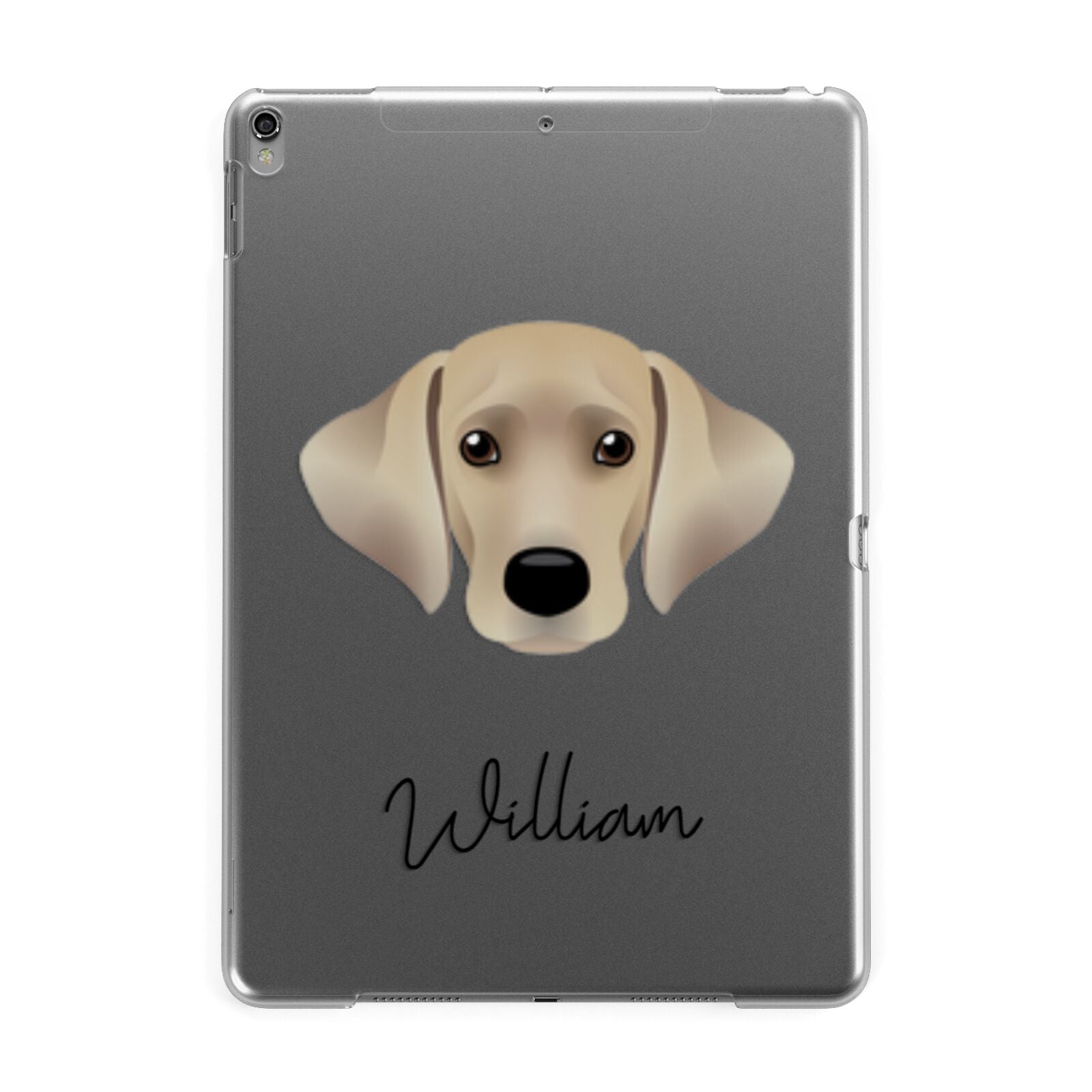 Cockador Personalised Apple iPad Grey Case