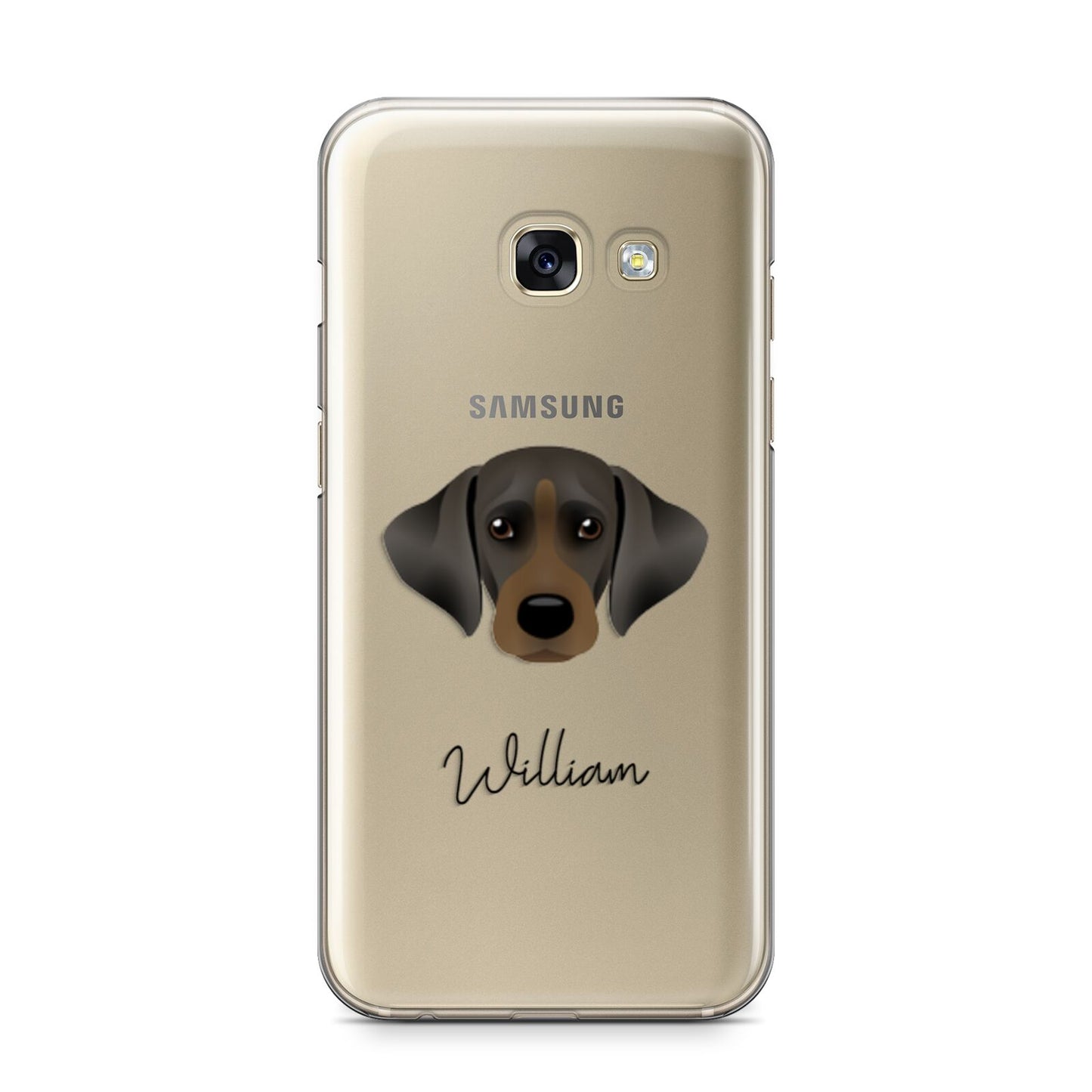 Cockador Personalised Samsung Galaxy A3 2017 Case on gold phone