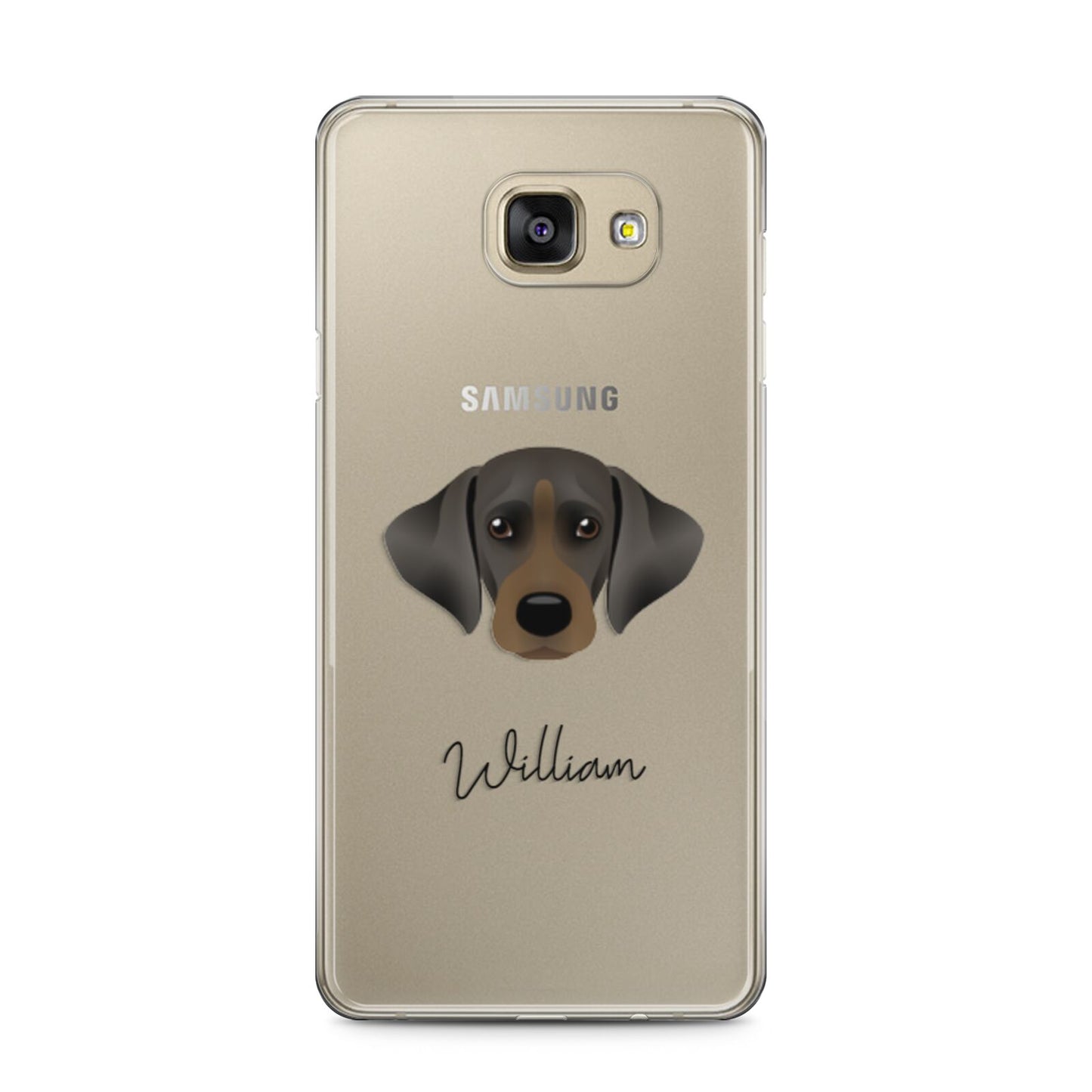 Cockador Personalised Samsung Galaxy A5 2016 Case on gold phone