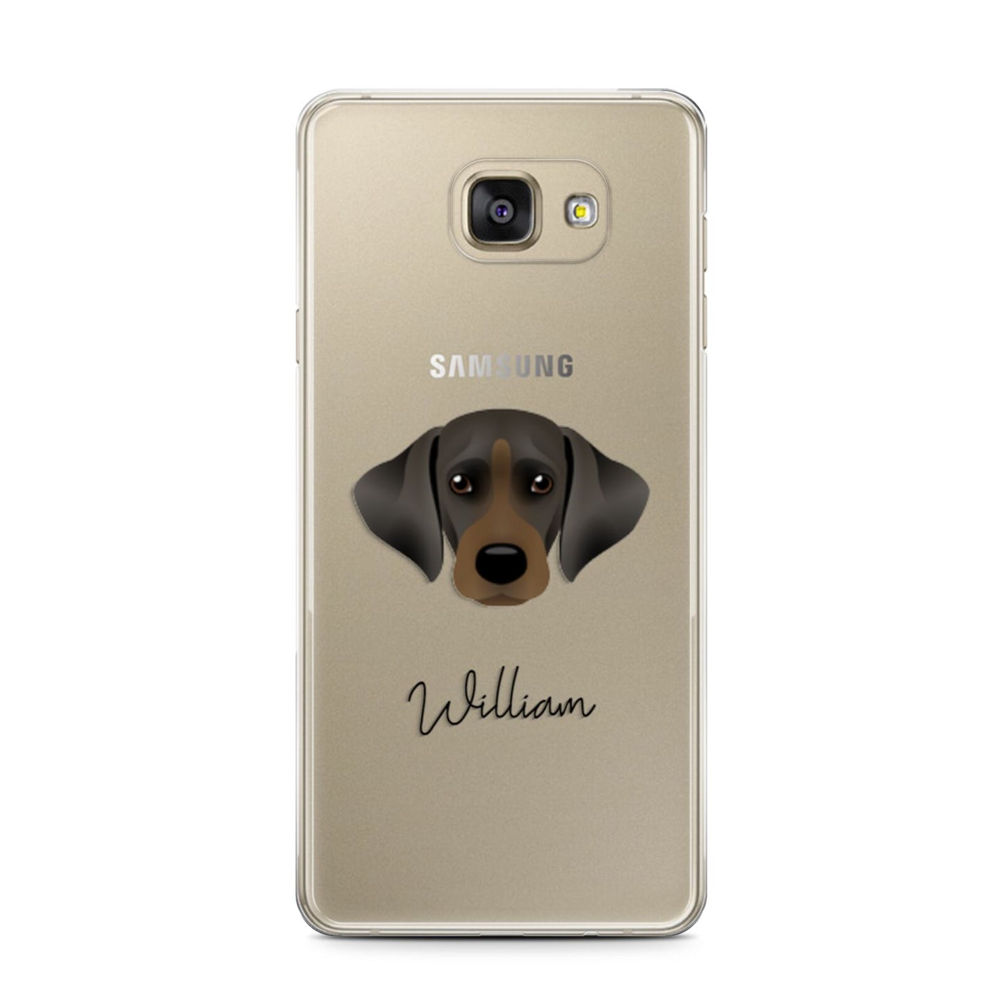 Cockador Personalised Samsung Galaxy A7 2016 Case on gold phone