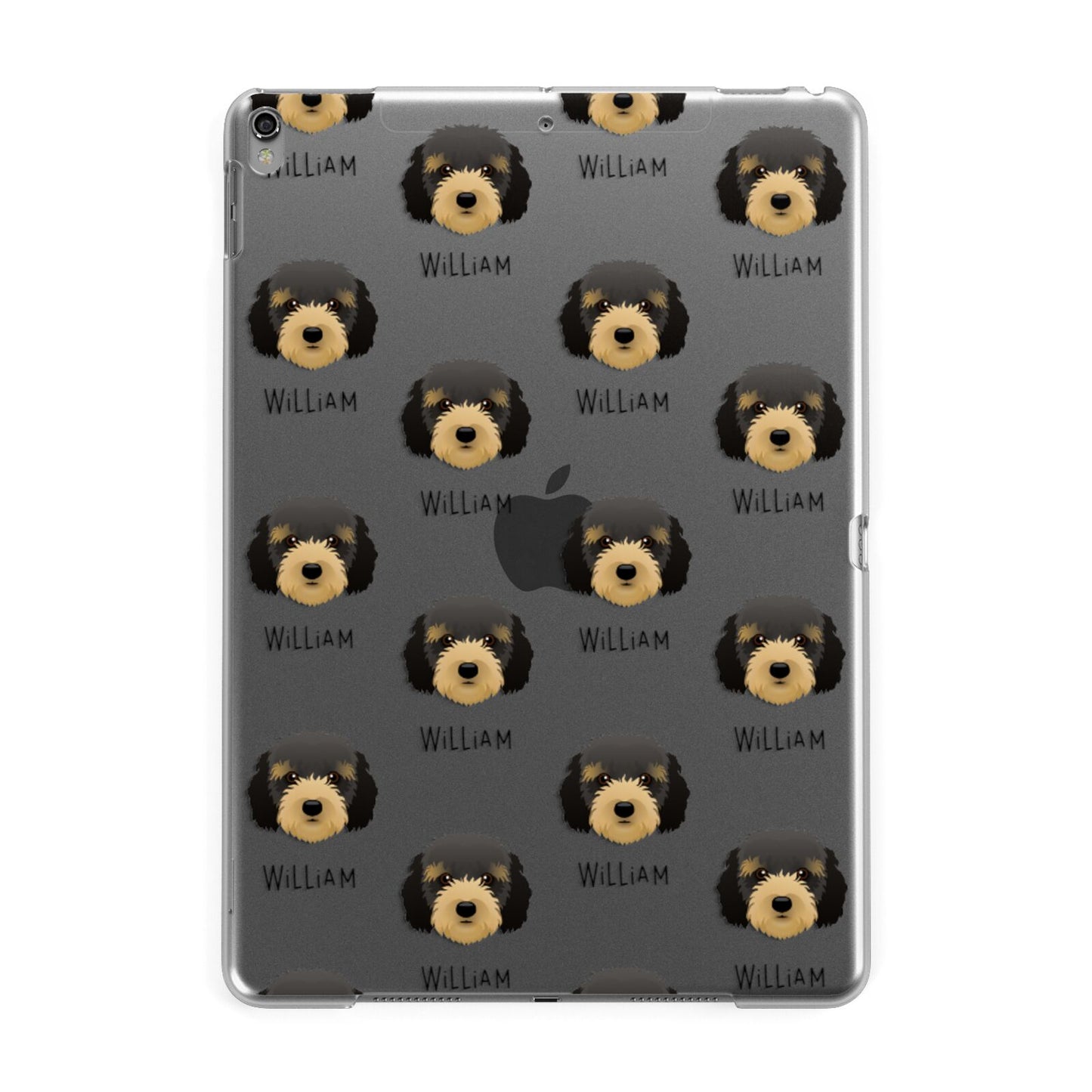 Cockapoo Icon with Name Apple iPad Grey Case