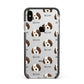 Cockapoo Icon with Name Apple iPhone Xs Max Impact Case Black Edge on Silver Phone