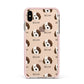 Cockapoo Icon with Name Apple iPhone Xs Max Impact Case Pink Edge on Gold Phone