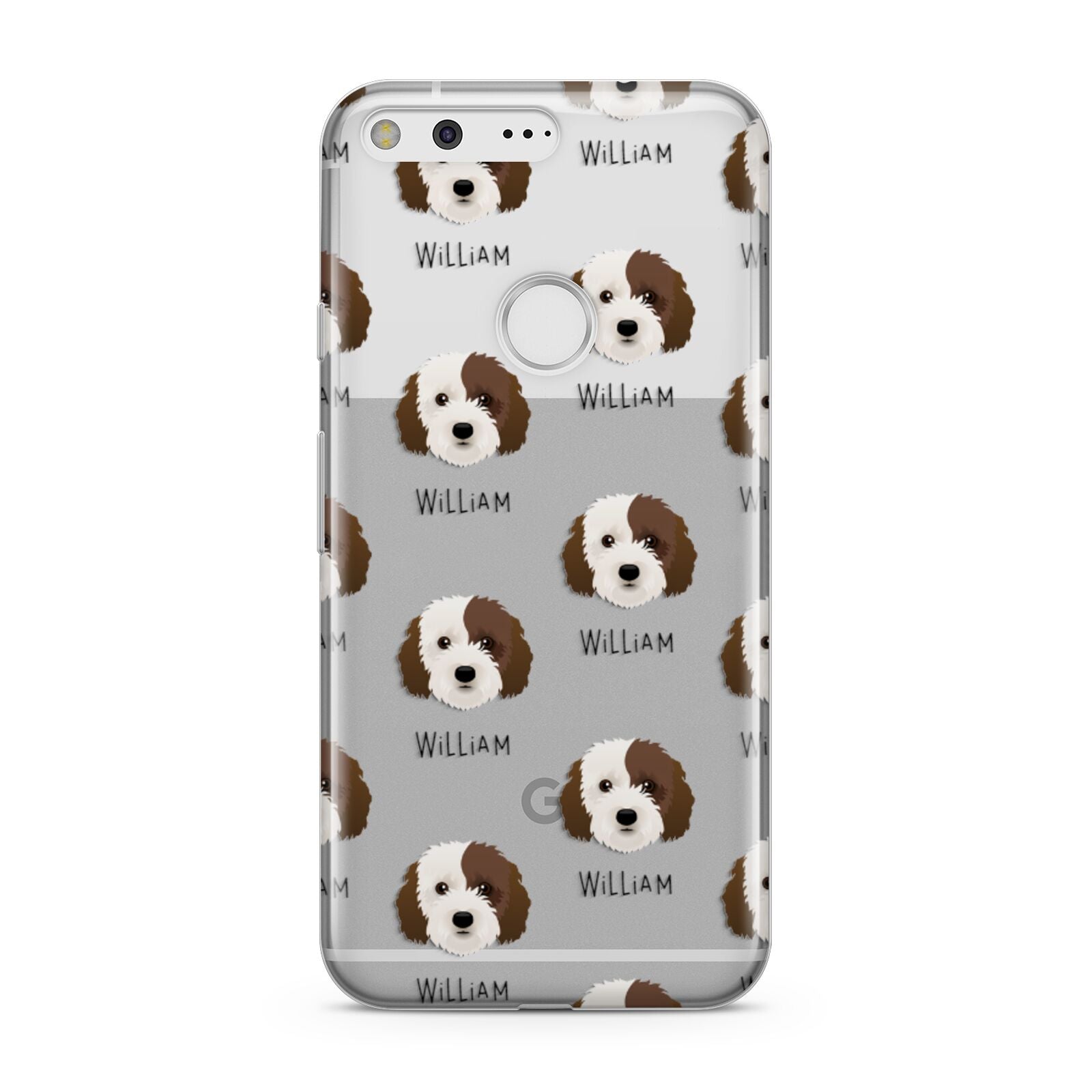 Cockapoo Icon with Name Google Pixel Case