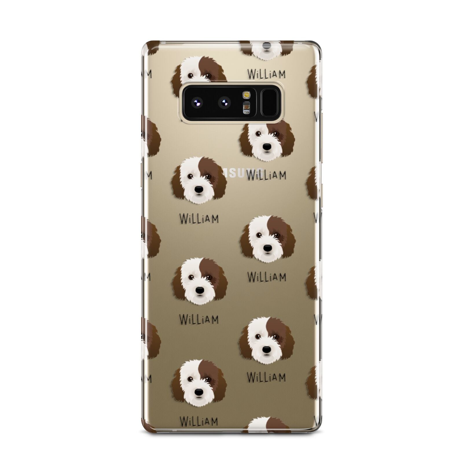 Cockapoo Icon with Name Samsung Galaxy Note 8 Case