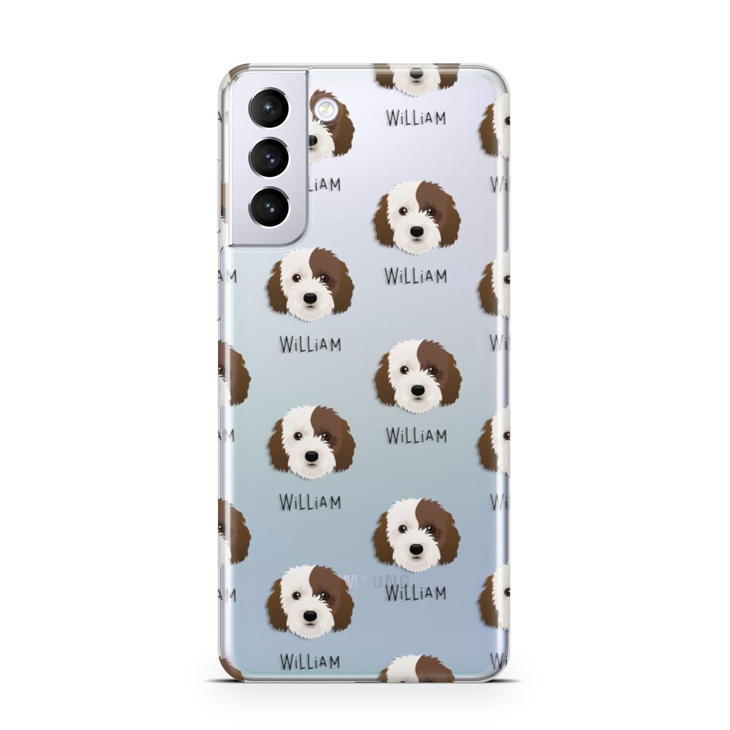 Cockapoo Icon with Name Samsung S21 Plus Phone Case