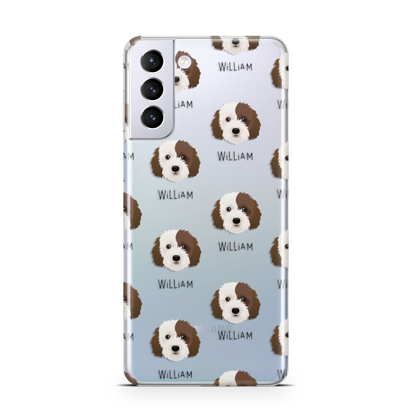Cockapoo Icon with Name Samsung S21 Plus Phone Case