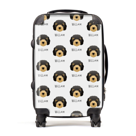 Cockapoo Icon with Name Suitcase