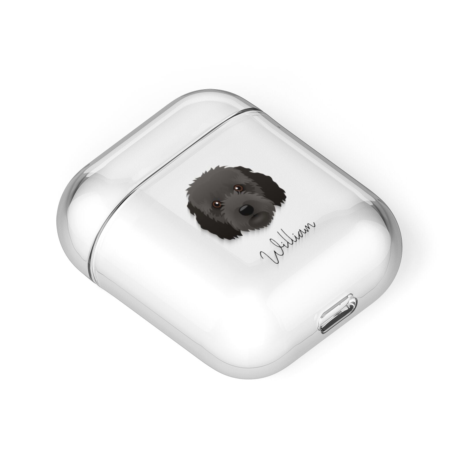 Cockapoo Personalised AirPods Case Laid Flat