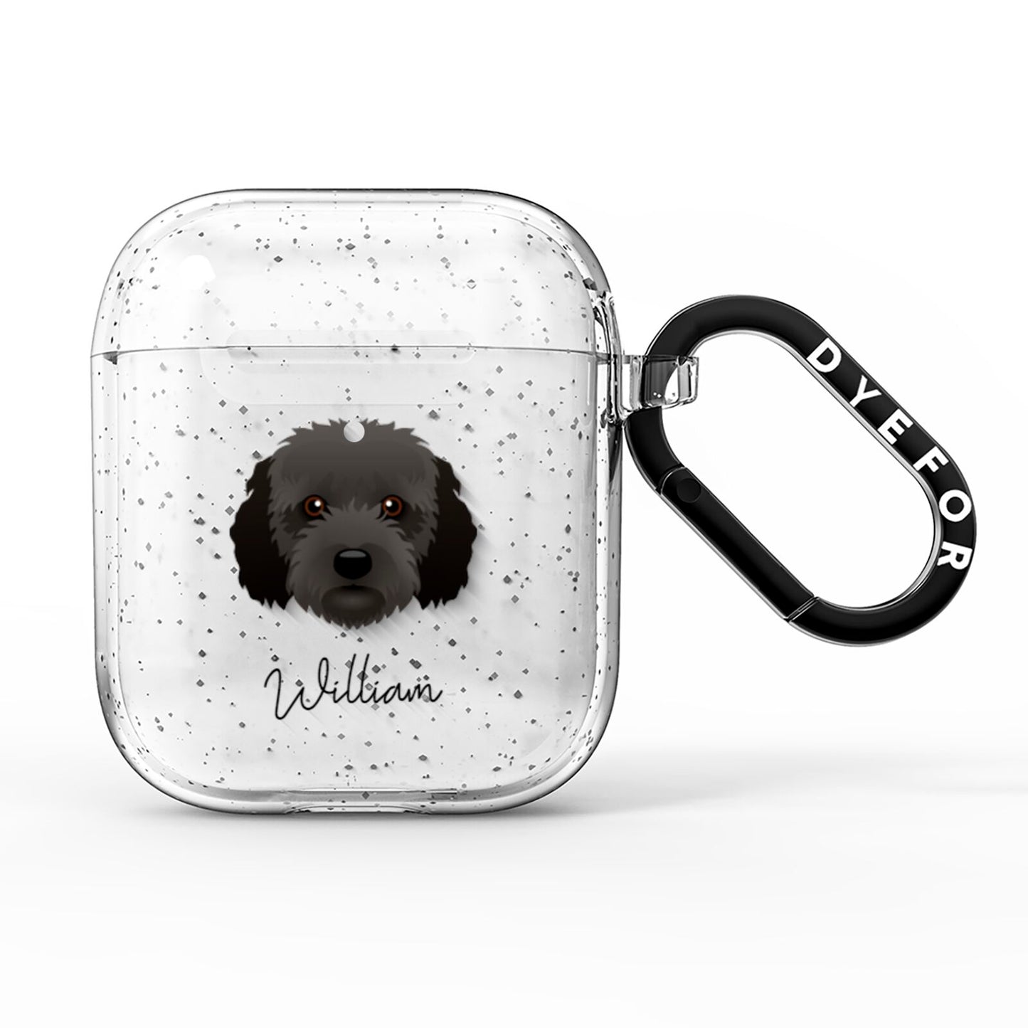Cockapoo Personalised AirPods Glitter Case