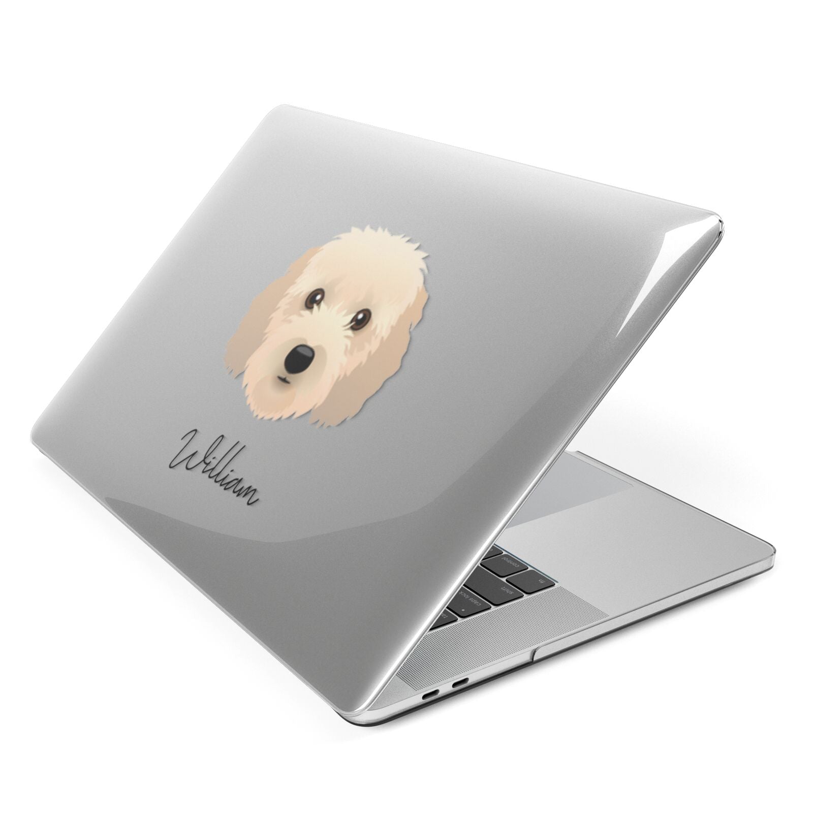 Cockapoo Personalised Apple MacBook Case Side View