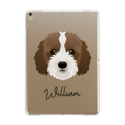 Cockapoo Personalised Apple iPad Gold Case