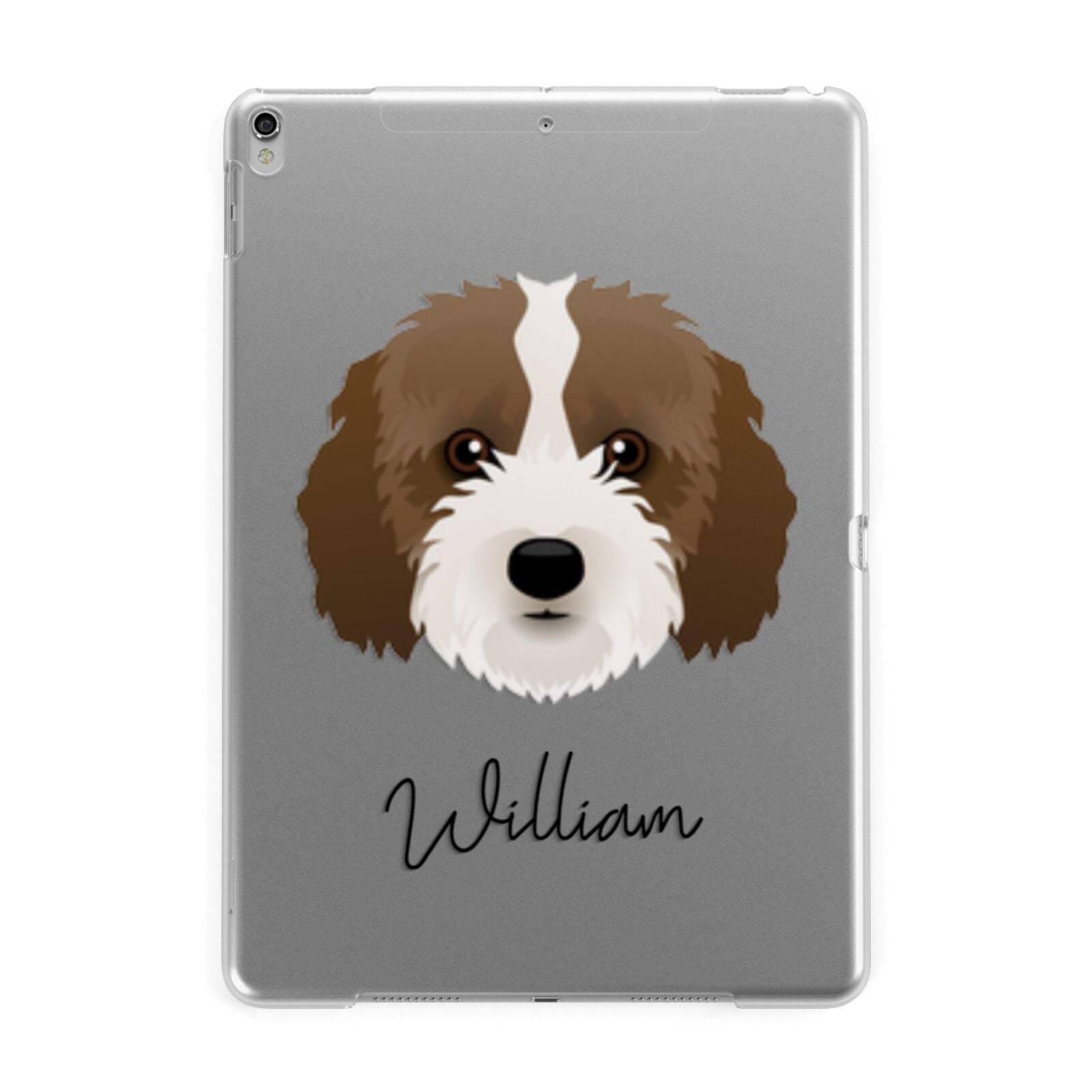 Cockapoo Personalised Apple iPad Silver Case