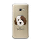 Cockapoo Personalised Samsung Galaxy A3 2017 Case on gold phone