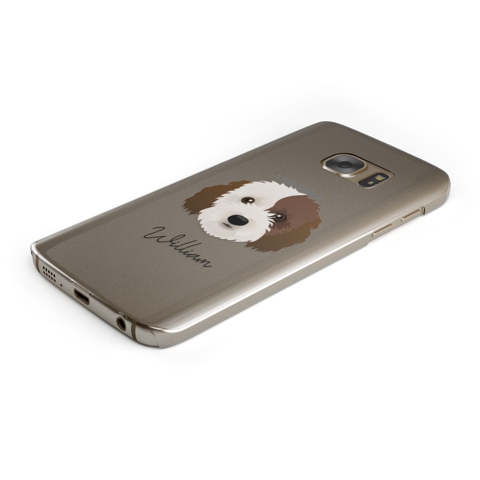 Cockapoo Personalised Samsung Galaxy Case Bottom Cutout