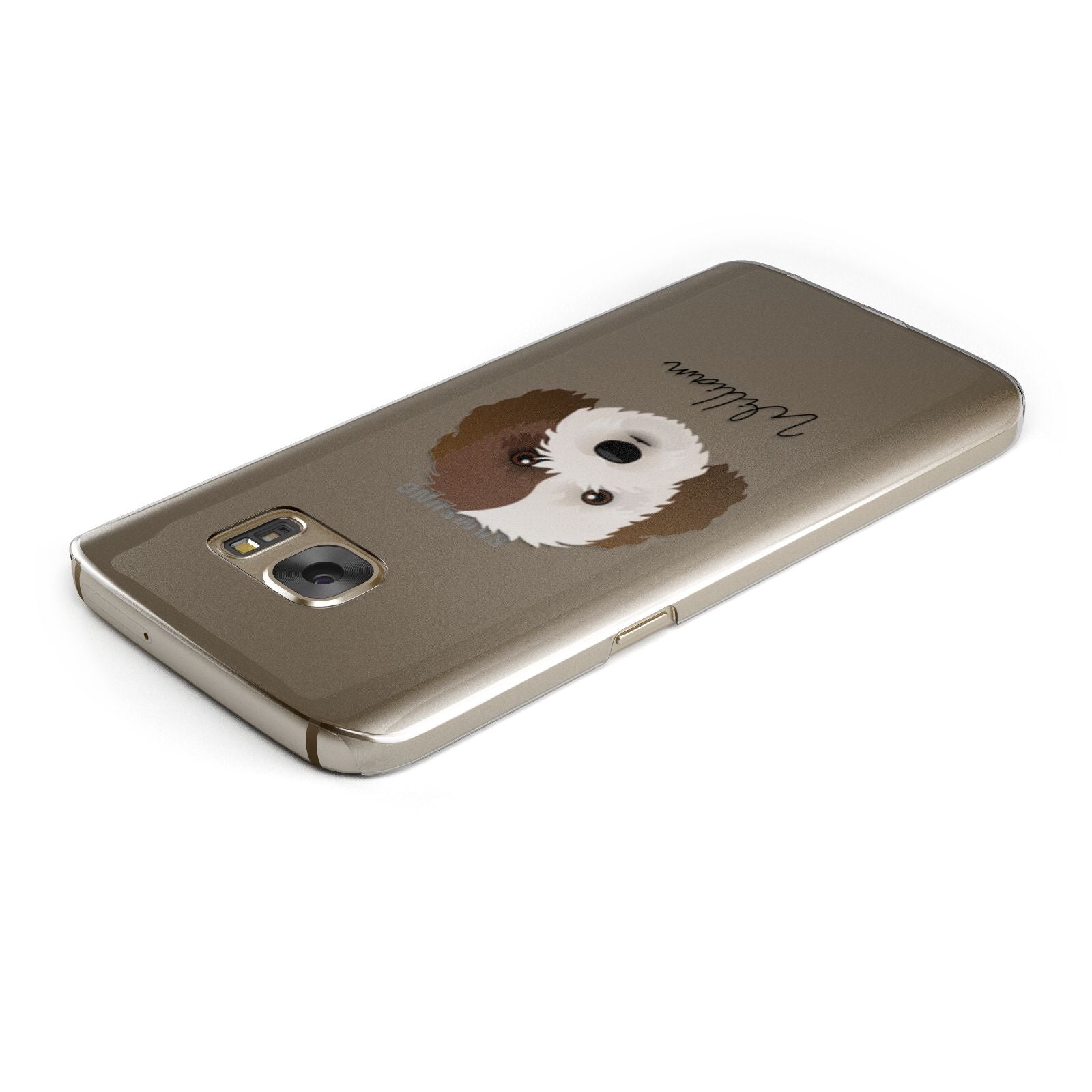 Cockapoo Personalised Samsung Galaxy Case Top Cutout