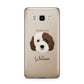 Cockapoo Personalised Samsung Galaxy J7 2016 Case on gold phone