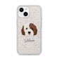 Cockapoo Personalised iPhone 14 Glitter Tough Case Starlight