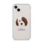 Cockapoo Personalised iPhone 14 Plus Clear Tough Case Starlight