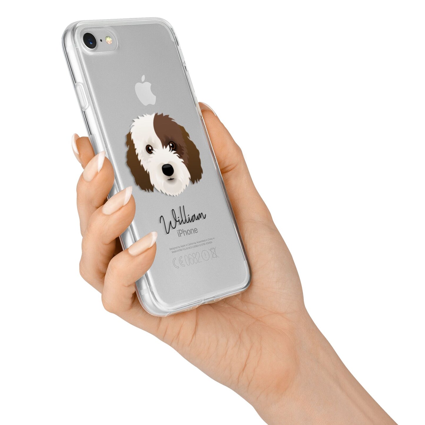 Cockapoo Personalised iPhone 7 Bumper Case on Silver iPhone Alternative Image