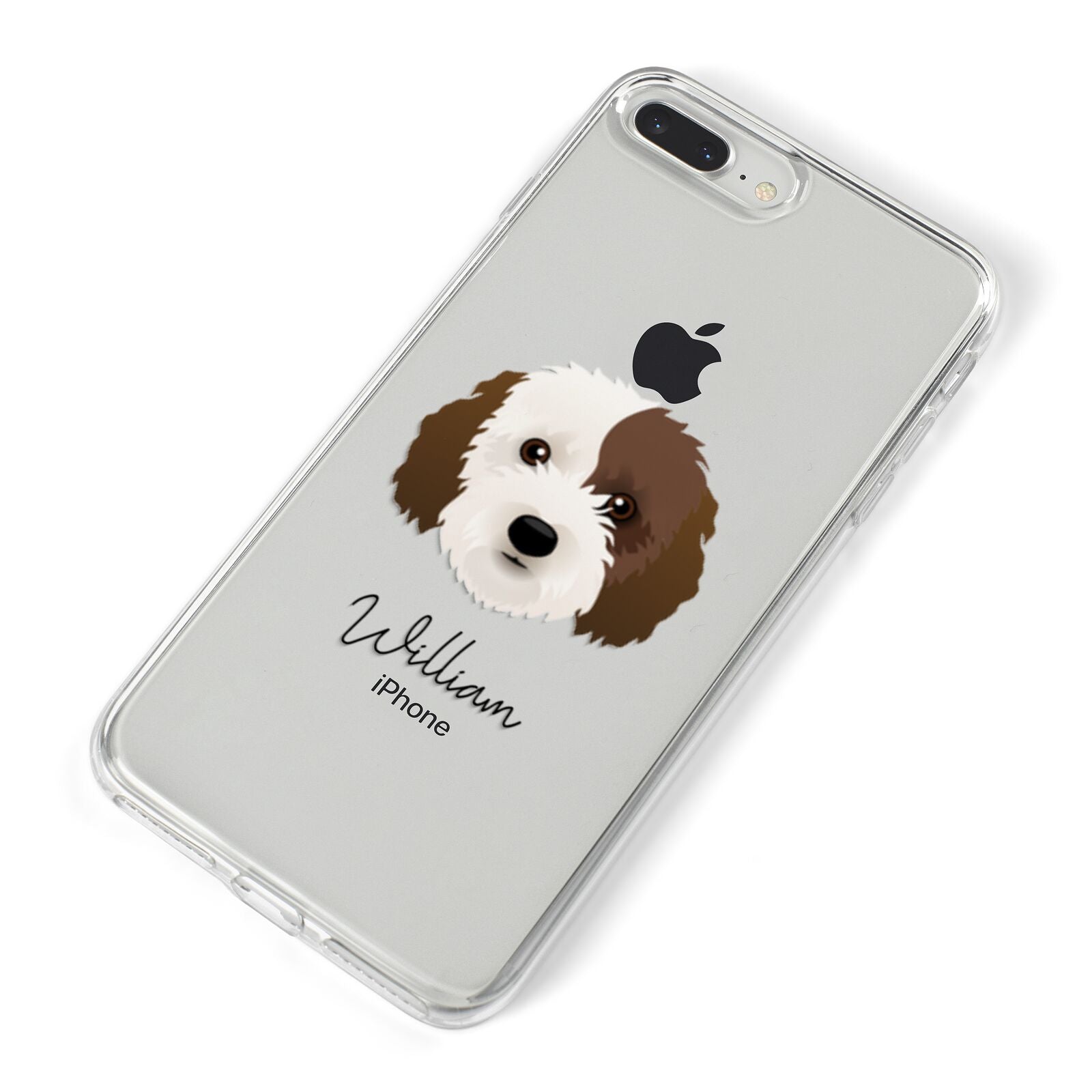 Cockapoo Personalised iPhone 8 Plus Bumper Case on Silver iPhone Alternative Image
