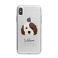 Cockapoo Personalised iPhone X Bumper Case on Silver iPhone Alternative Image 1