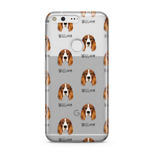 Cocker Spaniel Icon with Name Google Pixel Case
