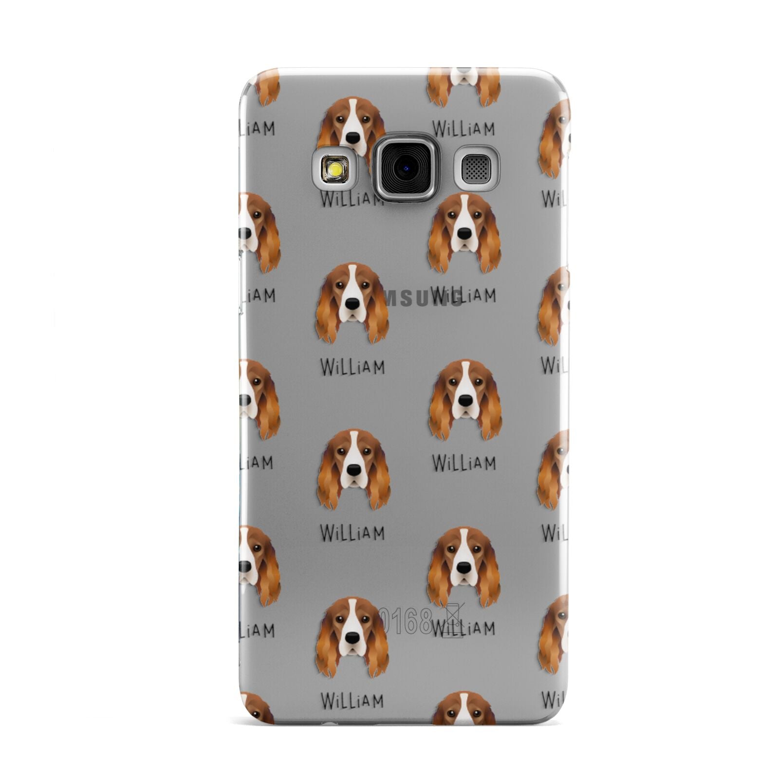 Cocker Spaniel Icon with Name Samsung Galaxy A3 Case