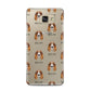 Cocker Spaniel Icon with Name Samsung Galaxy A5 2016 Case on gold phone