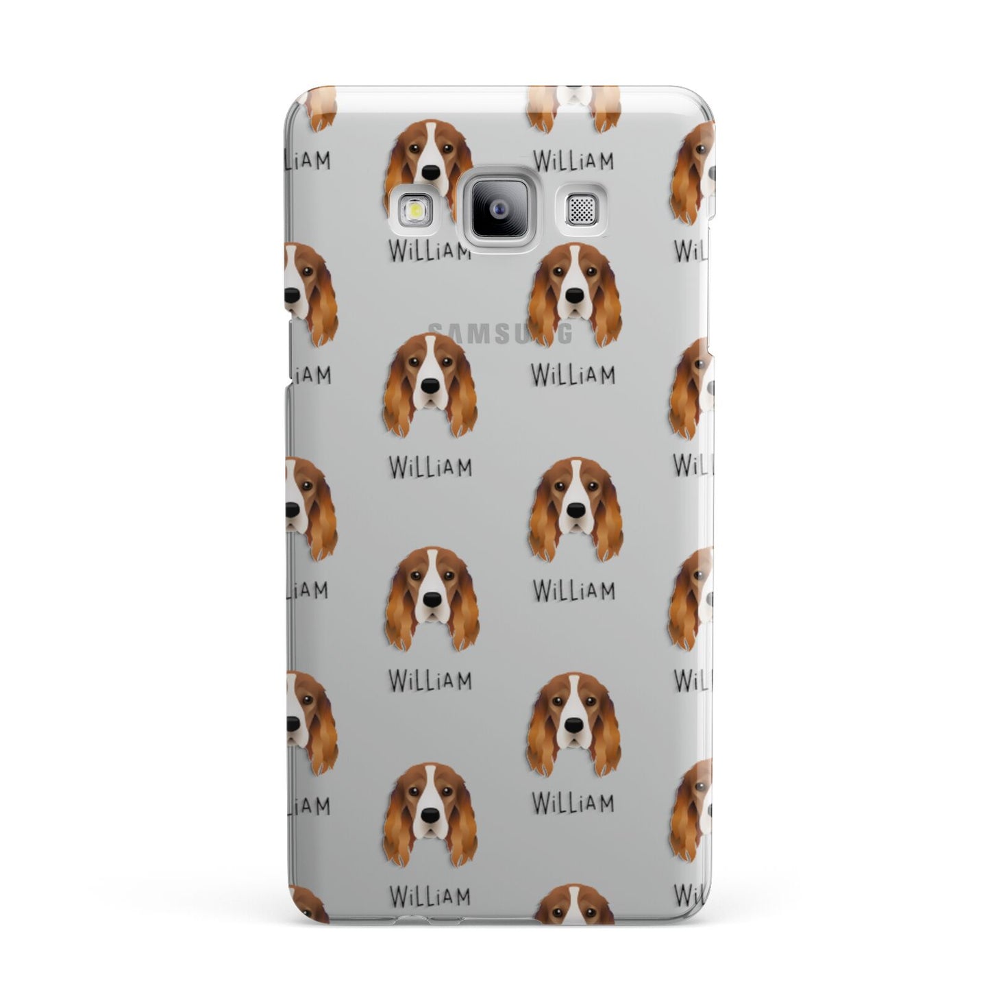 Cocker Spaniel Icon with Name Samsung Galaxy A7 2015 Case