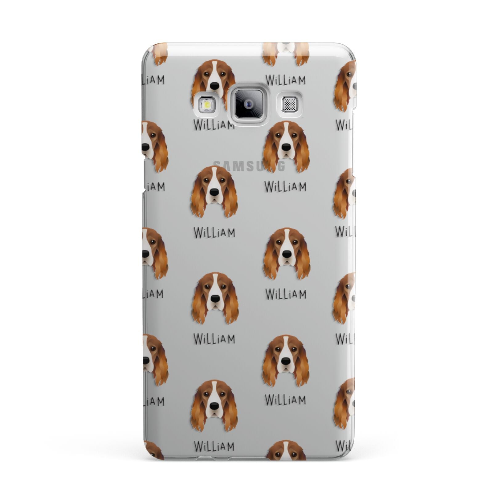 Cocker Spaniel Icon with Name Samsung Galaxy A7 2015 Case