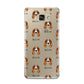 Cocker Spaniel Icon with Name Samsung Galaxy A9 2016 Case on gold phone
