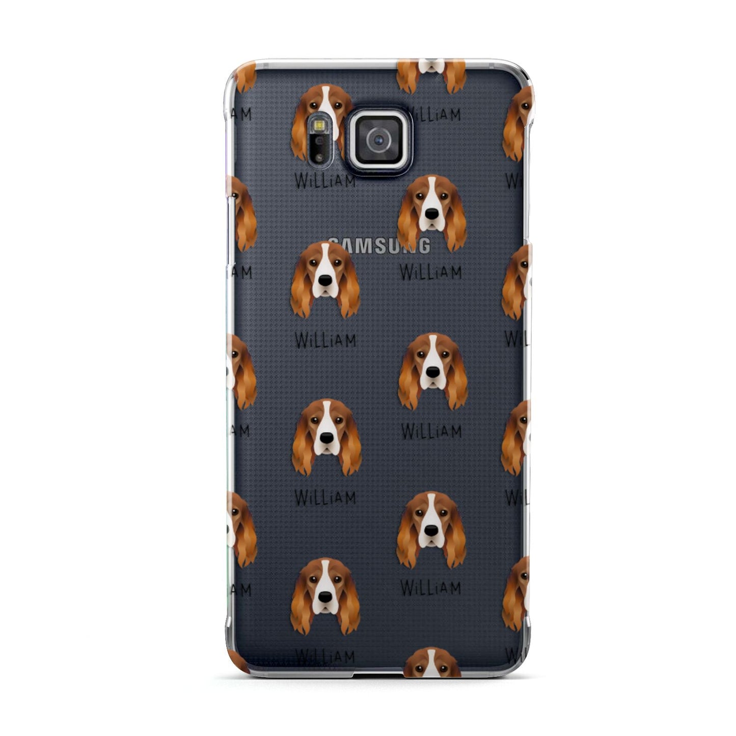 Cocker Spaniel Icon with Name Samsung Galaxy Alpha Case
