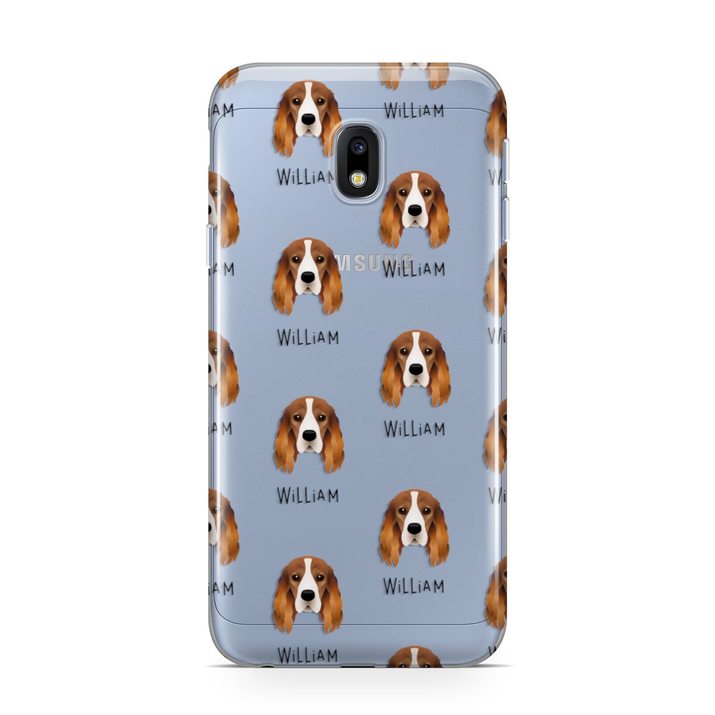Cocker Spaniel Icon with Name Samsung Galaxy J3 2017 Case