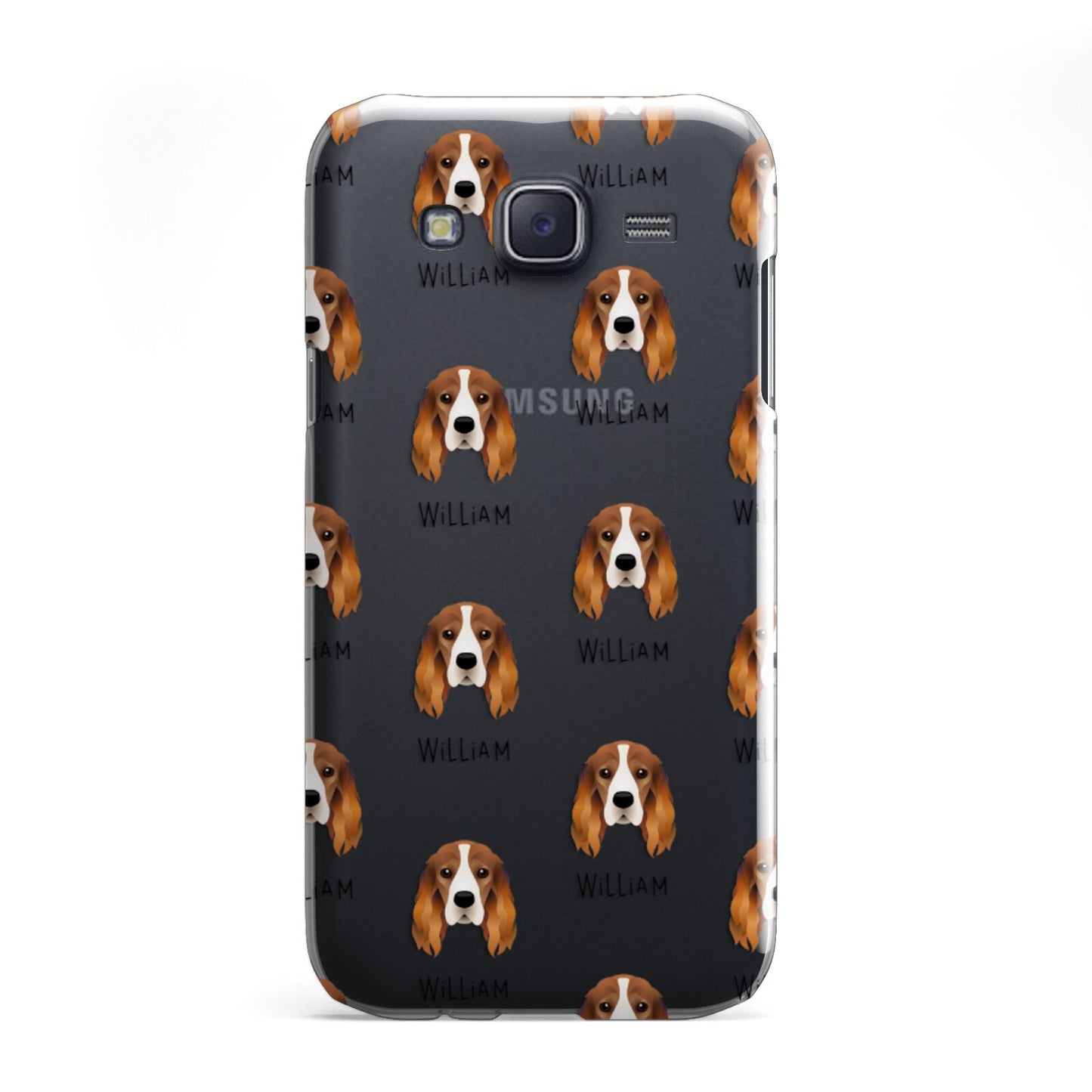Cocker Spaniel Icon with Name Samsung Galaxy J5 Case