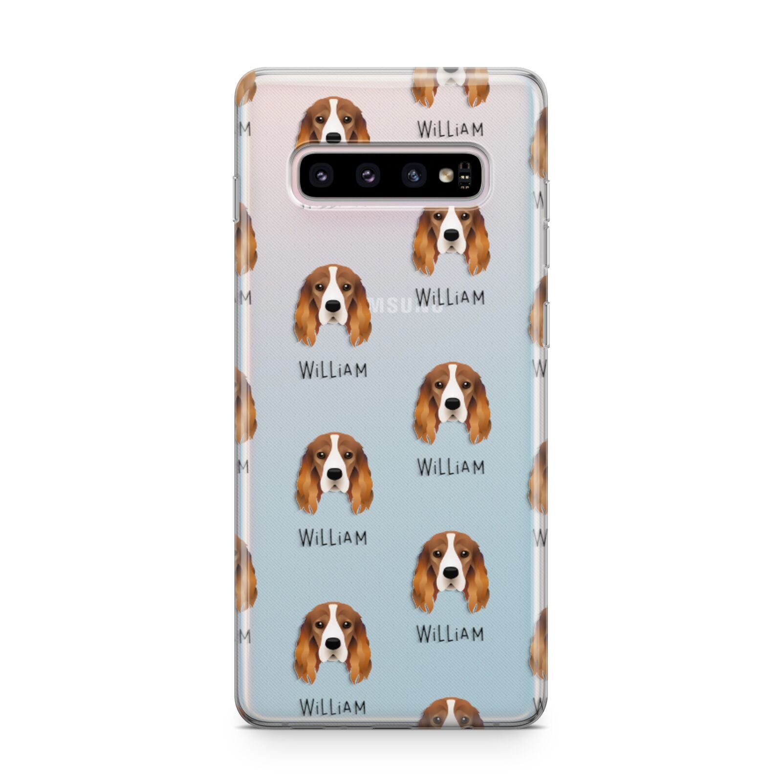 Cocker Spaniel Icon with Name Samsung Galaxy S10 Plus Case