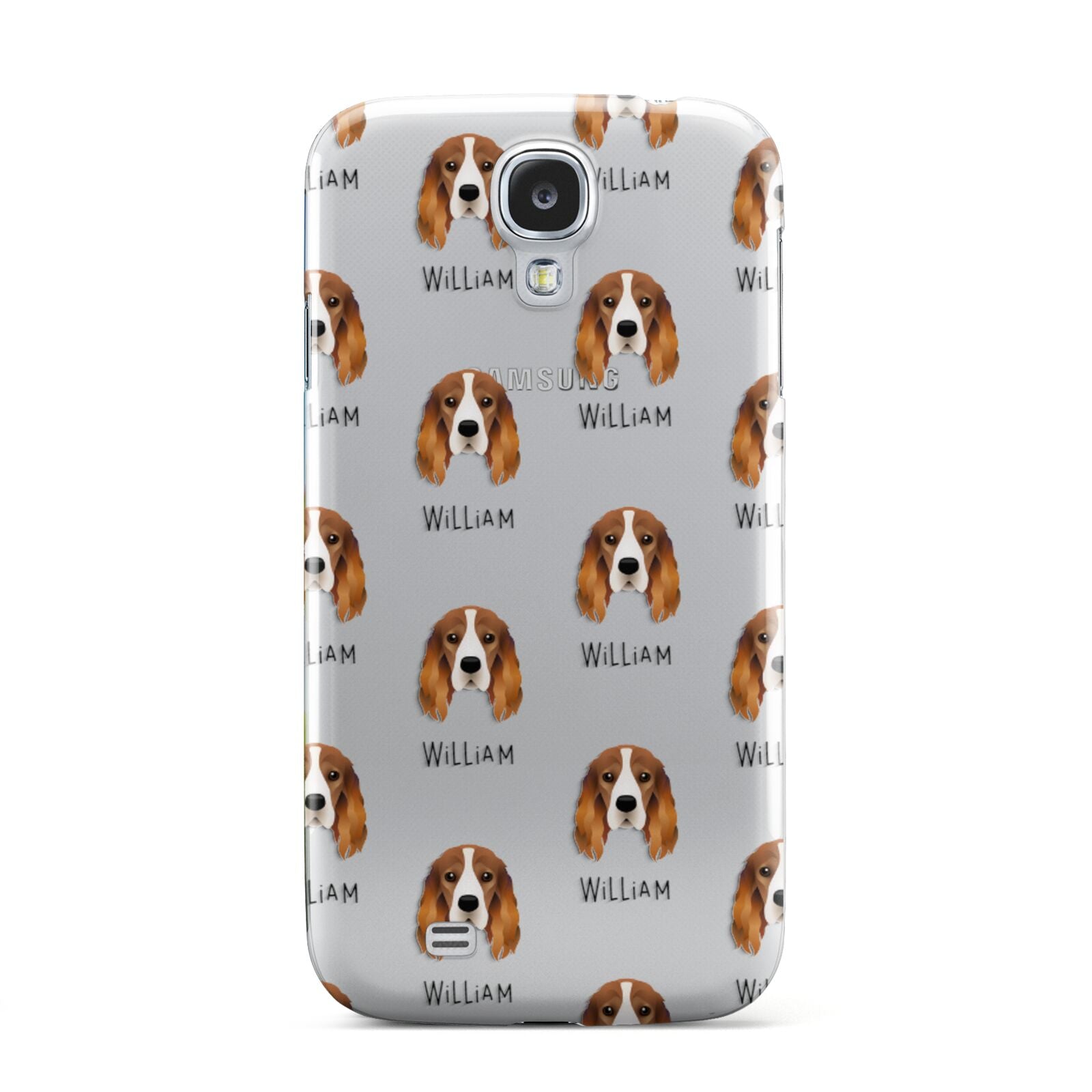 Cocker Spaniel Icon with Name Samsung Galaxy S4 Case