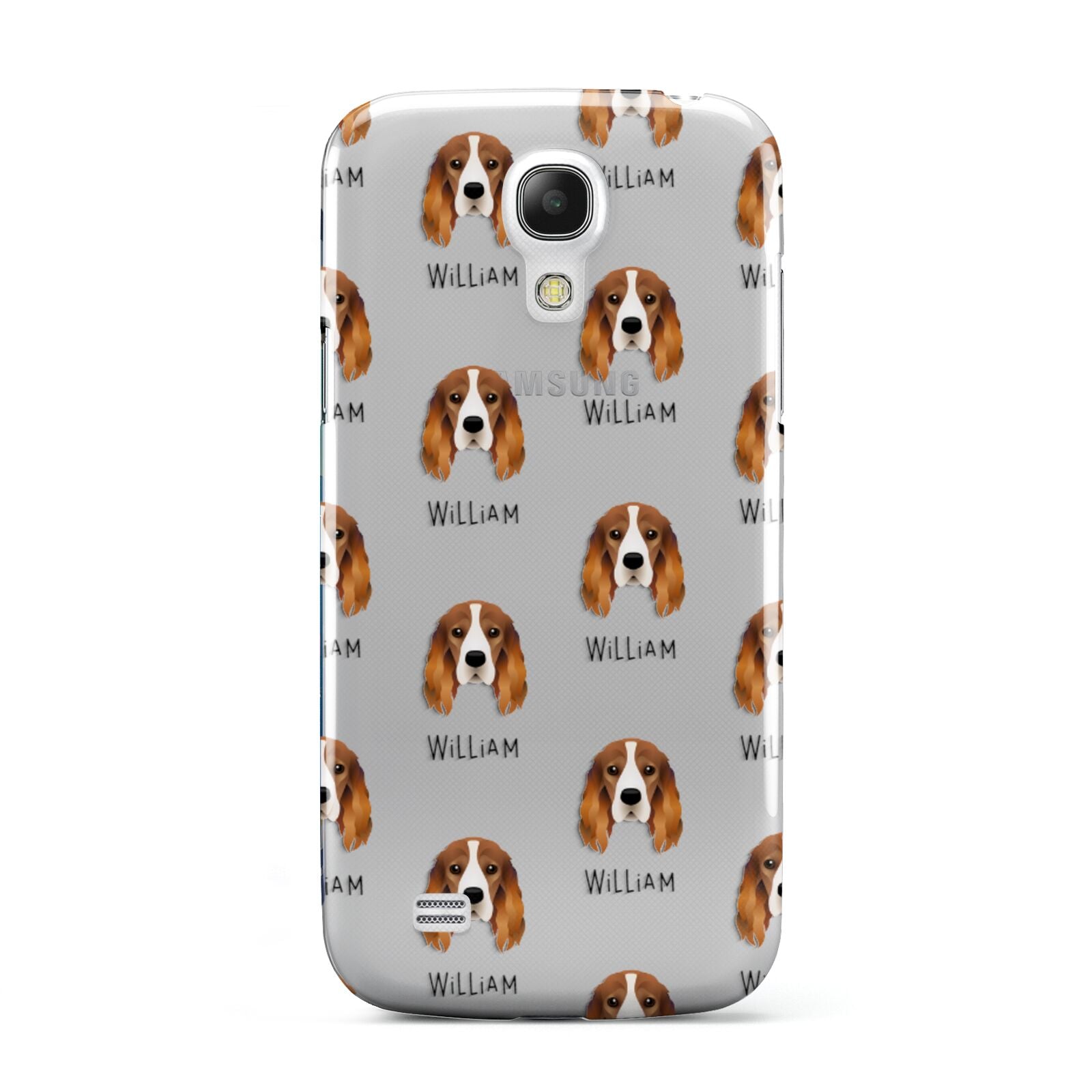 Cocker Spaniel Icon with Name Samsung Galaxy S4 Mini Case