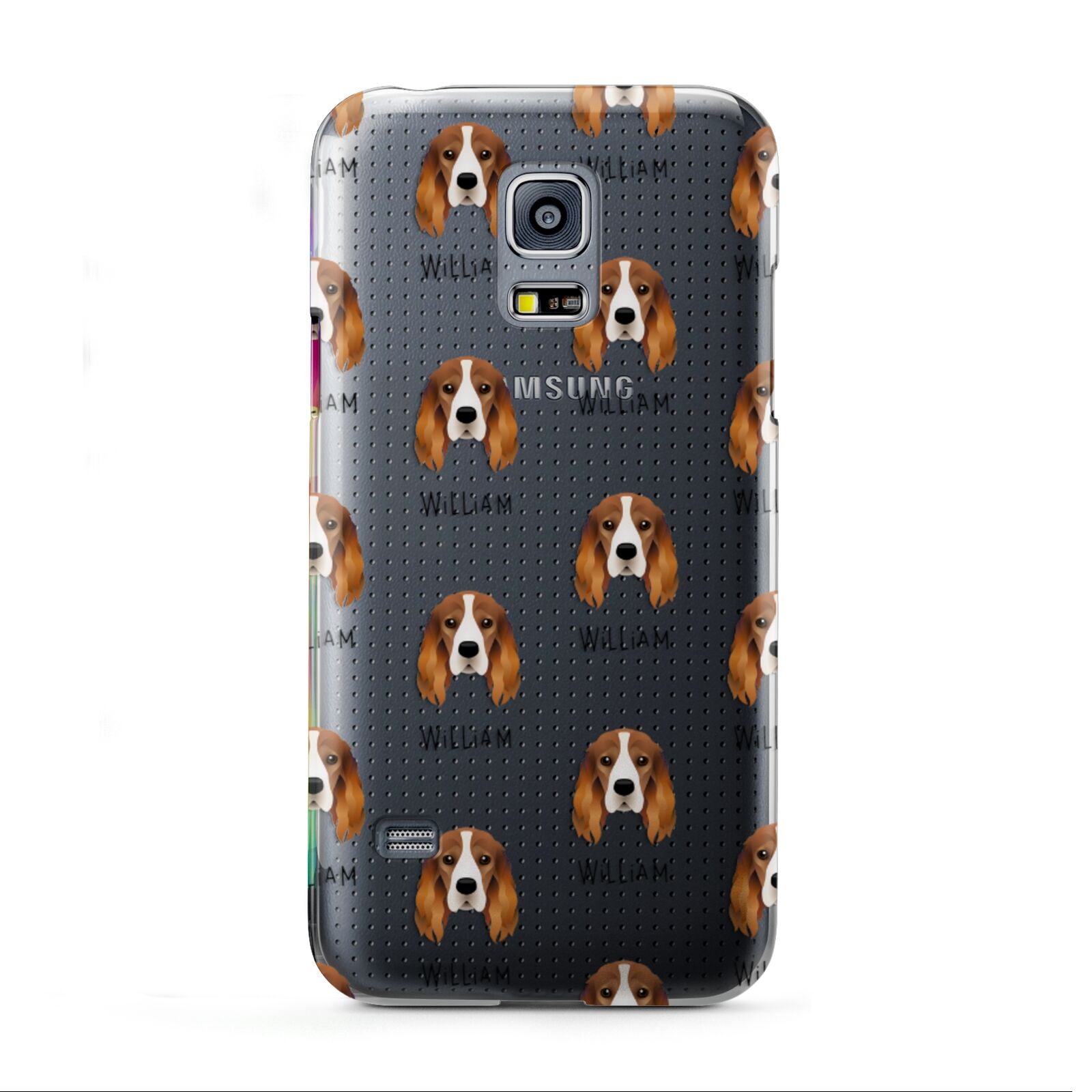 Cocker Spaniel Icon with Name Samsung Galaxy S5 Mini Case