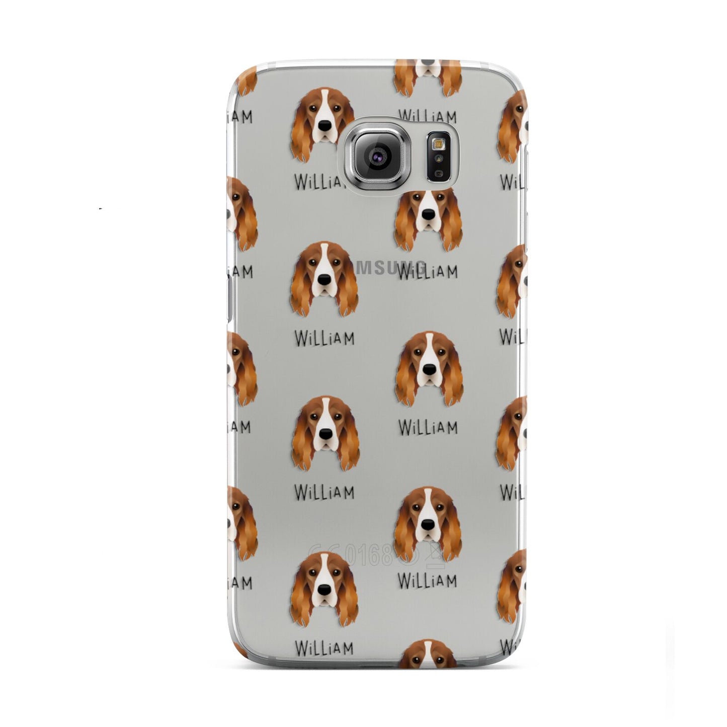 Cocker Spaniel Icon with Name Samsung Galaxy S6 Case