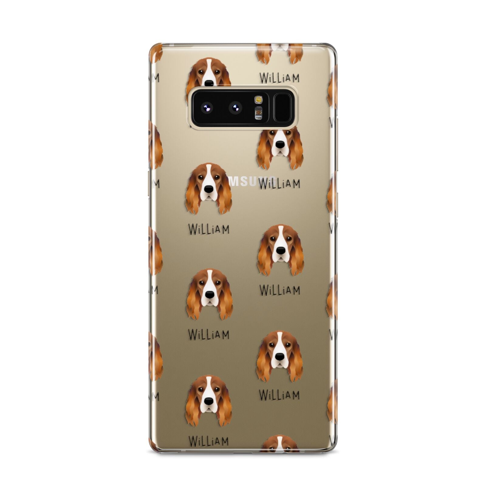 Cocker Spaniel Icon with Name Samsung Galaxy S8 Case