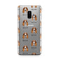 Cocker Spaniel Icon with Name Samsung Galaxy S9 Plus Case on Silver phone